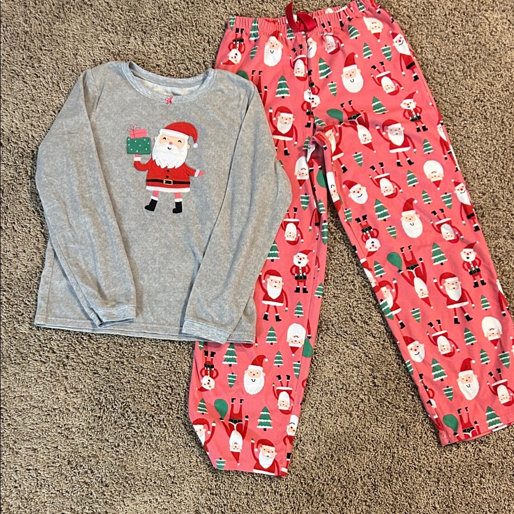 GUC Carter's Christmas Santa Pajama 2-Piece Set, Size 12